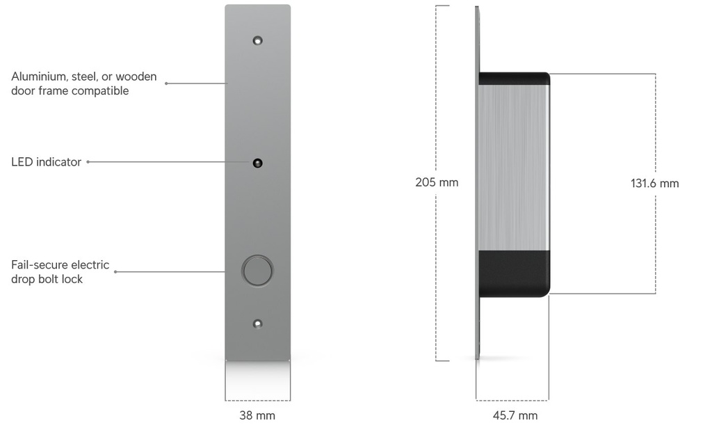 UBIQUITI Fail-Secure Bolt Lock (2)