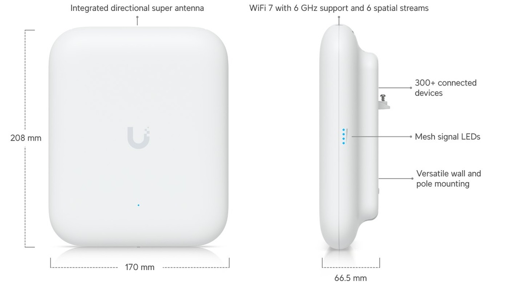 [U7-Pro-Outdoor] UBIQUITI AP WIFI U7 Pro Outdoor