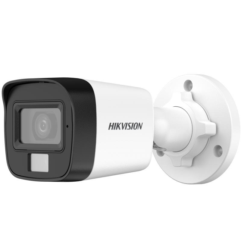 [DS-2CE16D0T-LPFS] HIKVISION 2MP Smart Hybrid Light Audio Fixed Mini Bullet Camera analogique